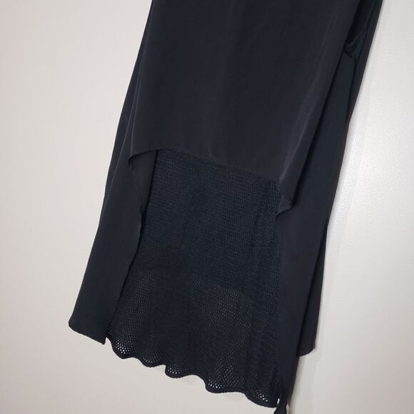 🦋3/$25 Space Style Concept Medium Black Sleeveless Mesh Layered Top - Picture 5 of 11